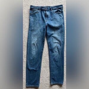 Express Light & Dark Slim Straight Jeans - 2 pairs